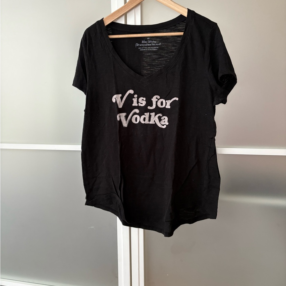 Torrid Black 'V is for Vodka' Graphic Tee